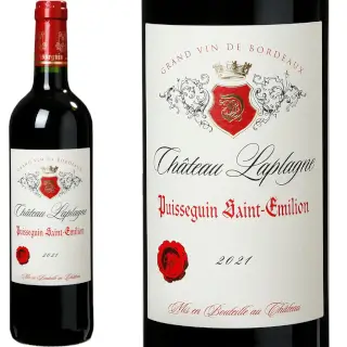 Puisseguin St Emilion 2021 : Château Laplagne 2021. AOC Puisseguin St Emilion. Dominance Merlot. Cuve et barrique. Bouteille 75 cl. 