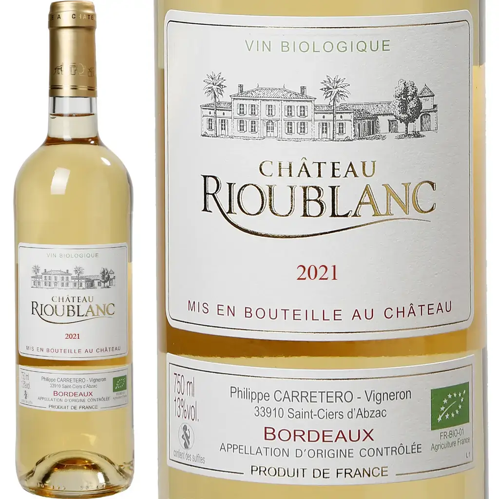 Bordeaux Moelleux Bio - Château Rioublanc