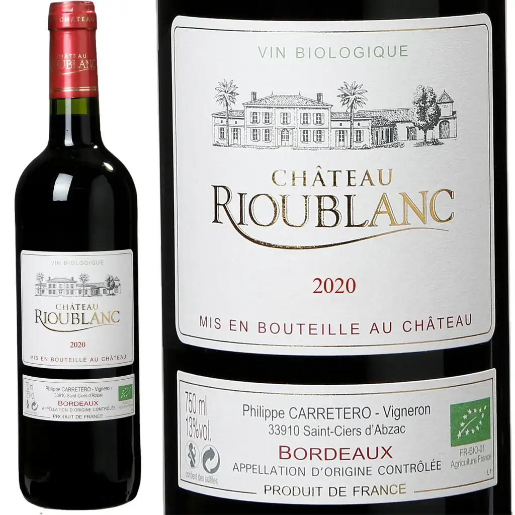 Bouteille de verre 75 cl Bordeaux Blanche 