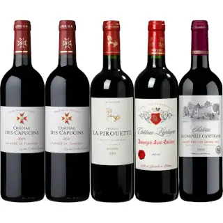 Assortiment 30 ou 60 bouteilles de grands crus de bordeaux